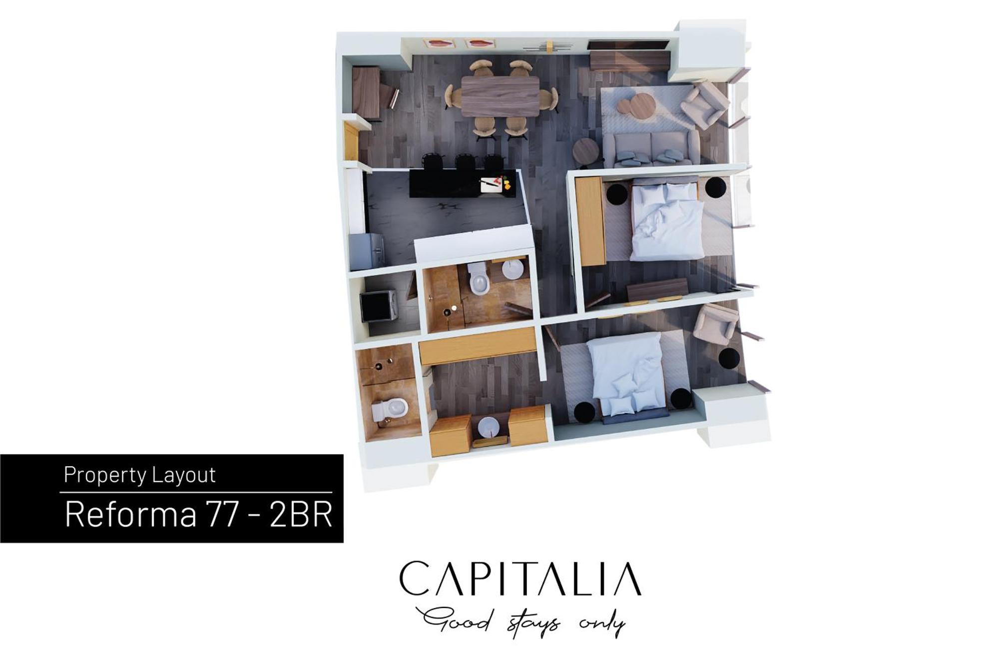 Capitalia - Apartments - Reforma Centro Mexico By Værelse billede