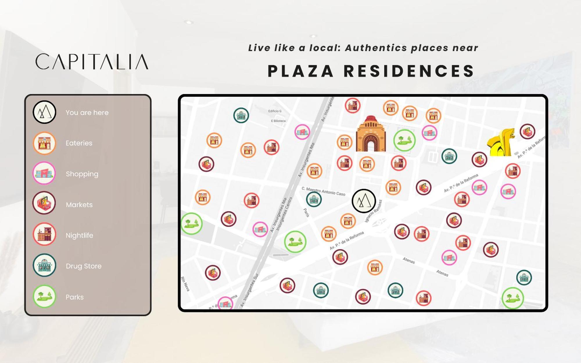 Capitalia - Apartments - Reforma Centro Mexico By Eksteriør billede